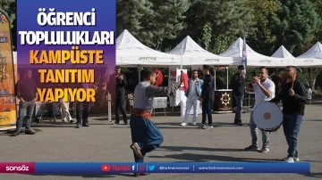 &Ouml;ğrenci Toplulukları, kamp&uuml;ste tanıtım yapıyor