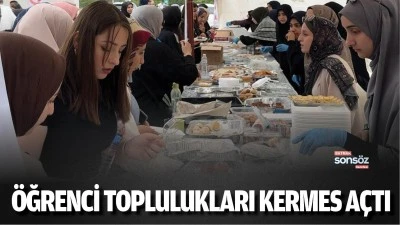 &Ouml;ğrenci toplulukları kermes a&ccedil;tı