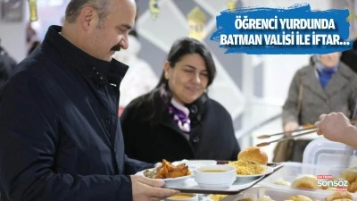 &Ouml;ğrenci yurdunda Batman Valisi ile iftar&hellip;