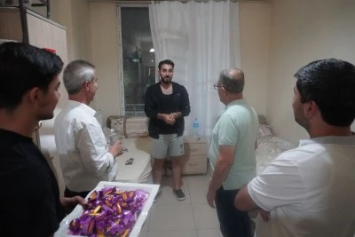&Ouml;ğrenci yurdunda sıcak karşılama