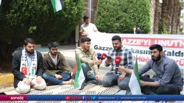 &Ouml;ğrenciler ABD'deki Filistin eylemlerine destek verdi