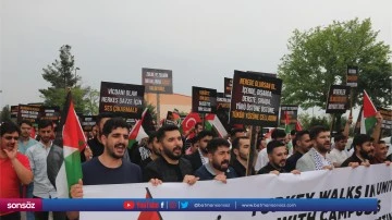 &Ouml;ğrenciler ABD'deki Filistin eylemlerine destek verdi