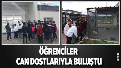 &Ouml;ğrenciler, can dostlarıyla buluştu