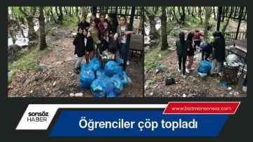 &Ouml;ğrenciler &ccedil;&ouml;p topladı