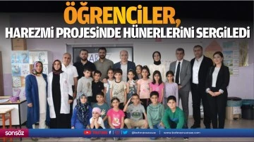 &Ouml;ğrenciler, Harezmi projesinde h&uuml;nerlerini sergiledi