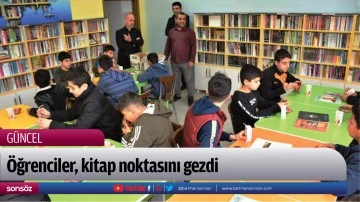 &Ouml;ğrenciler, kitap noktasını gezdi