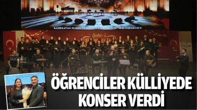 &Ouml;ğrenciler k&uuml;lliyede konser verdi