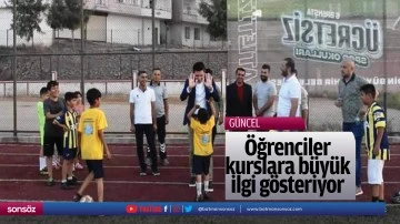 &Ouml;ğrenciler kurslara b&uuml;y&uuml;k ilgi g&ouml;steriyor