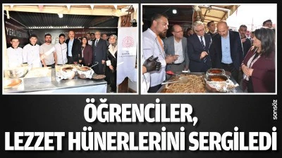 &Ouml;ğrenciler, lezzet h&uuml;nerlerini sergiledi 