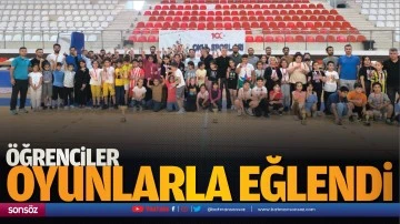&Ouml;ğrenciler oyunlarla eğlendi