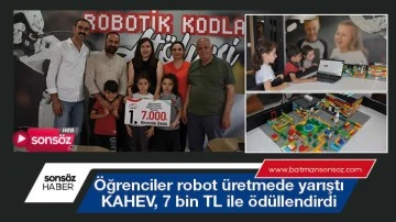 &Ouml;ğrenciler robot &uuml;retmede yarıştı