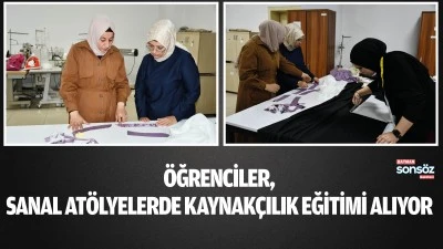 &Ouml;ğrenciler, sanal at&ouml;lyelerde kaynak&ccedil;ılık eğitimi alıyor