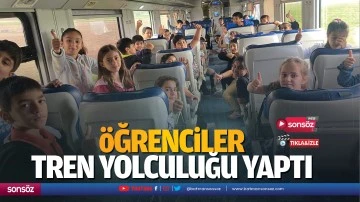 &Ouml;ğrenciler tren yolculuğu yaptı