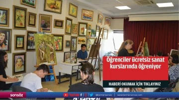 &Ouml;ğrenciler &uuml;cretsiz sanat kurslarında &ouml;ğreniyor