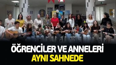&Ouml;ğrenciler ve anneleri aynı sahnede
