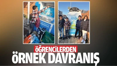 &Ouml;ğrencilerden &ouml;rnek davranış&hellip;