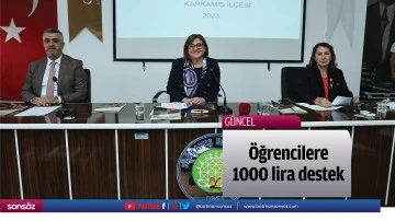 &Ouml;ğrencilere 1000 lira destek