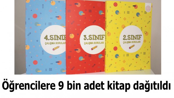 &Ouml;ĞRENCİLERE 9 BİN ADET KİTAP DAĞITILDI