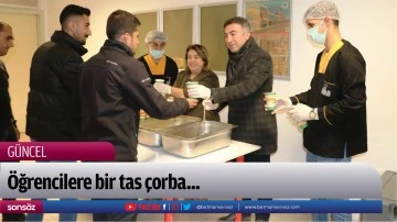 &Ouml;ğrencilere bir tas &ccedil;orba...