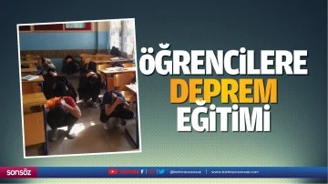 &Ouml;ğrencilere deprem eğitimi&hellip;