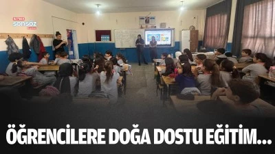 &Ouml;ğrencilere doğa dostu eğitim&hellip;