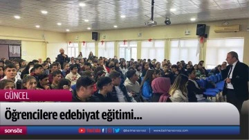 &Ouml;ğrencilere edebiyat eğitimi...