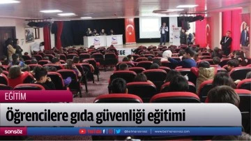 &Ouml;ğrencilere gıda g&uuml;venliği eğitimi