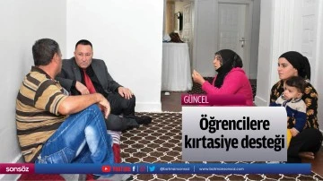 &Ouml;ğrencilere kırtasiye desteği
