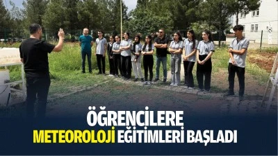 &Ouml;ğrencilere meteoroloji eğitimleri başladı