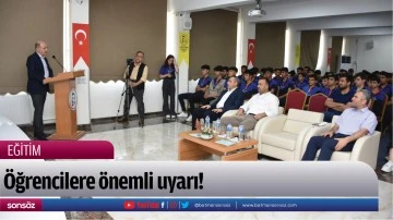&Ouml;ğrencilere &ouml;nemli uyarı!