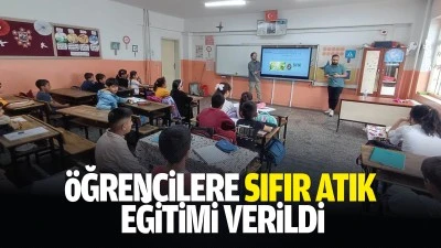 &Ouml;ğrencilere sıfır atık eğitimi verildi