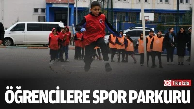 &Ouml;ğrencilere spor parkuru