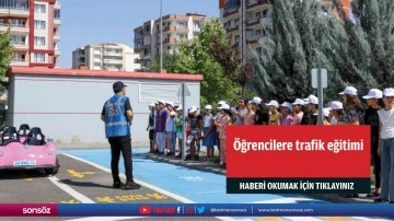 &Ouml;ğrencilere trafik eğitimi