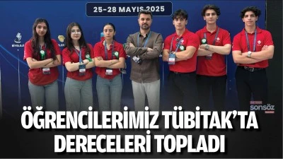 &Ouml;ğrencilerimiz T&Uuml;BİTAK&rsquo;ta dereceleri topladı