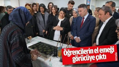 &Ouml;ğrencilerin el emeği g&ouml;r&uuml;c&uuml;ye &ccedil;ıktı