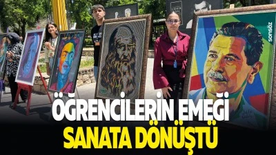 &Ouml;ğrencilerin emeği sanata d&ouml;n&uuml;şt&uuml;