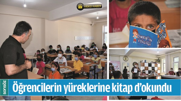 &Ouml;ĞRENCİLERİN Y&Uuml;REKLERİNE KİTAP D&rsquo;OKUNDU