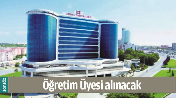 &Ouml;ĞRETİM &Uuml;YESİ ALINACAK