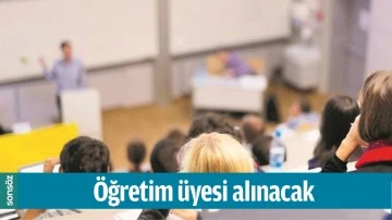 &Ouml;ĞRETİM &Uuml;YESİ ALINACAK