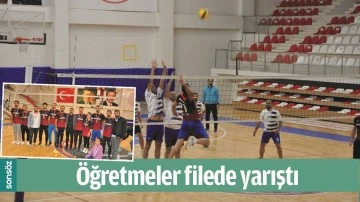 &Ouml;ĞRETMELER FİLEDE YARIŞTI