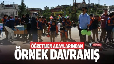 &Ouml;ğretmen adaylarından &ouml;rnek davranış