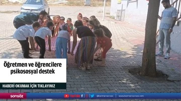 &Ouml;ğretmen ve &ouml;ğrencilere psikososyal destek