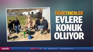 &Ouml;ğretmenler, evlere konuk oluyor