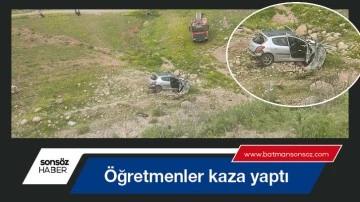 &Ouml;ğretmenler kaza yaptı