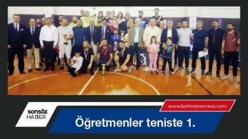 &Ouml;ğretmenler teniste 1.