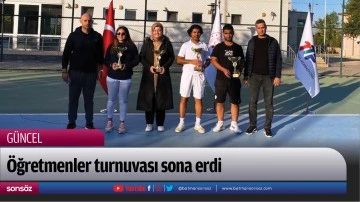 &Ouml;ğretmenler turnuvası sona erdi