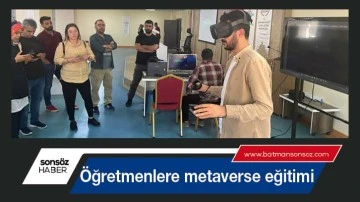 &Ouml;ğretmenlere metaverse eğitimi