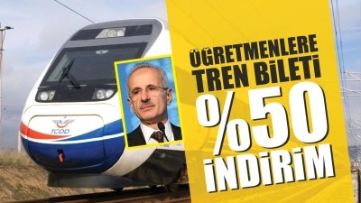 &Ouml;ğretmenlere trenlerde y&uuml;zde 50 indirim