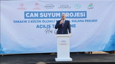 Oğuzeli'nde Cansuyum Projesi'nin 8 bin 450 metresi a&ccedil;ıldı
