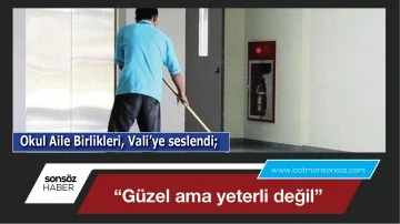 Okul Aile Birlikleri, Vali&rsquo;ye seslendi